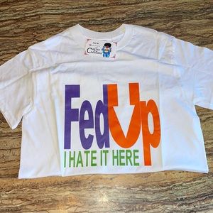 NWOT Craftee_Creations Custom FedUP TShirt